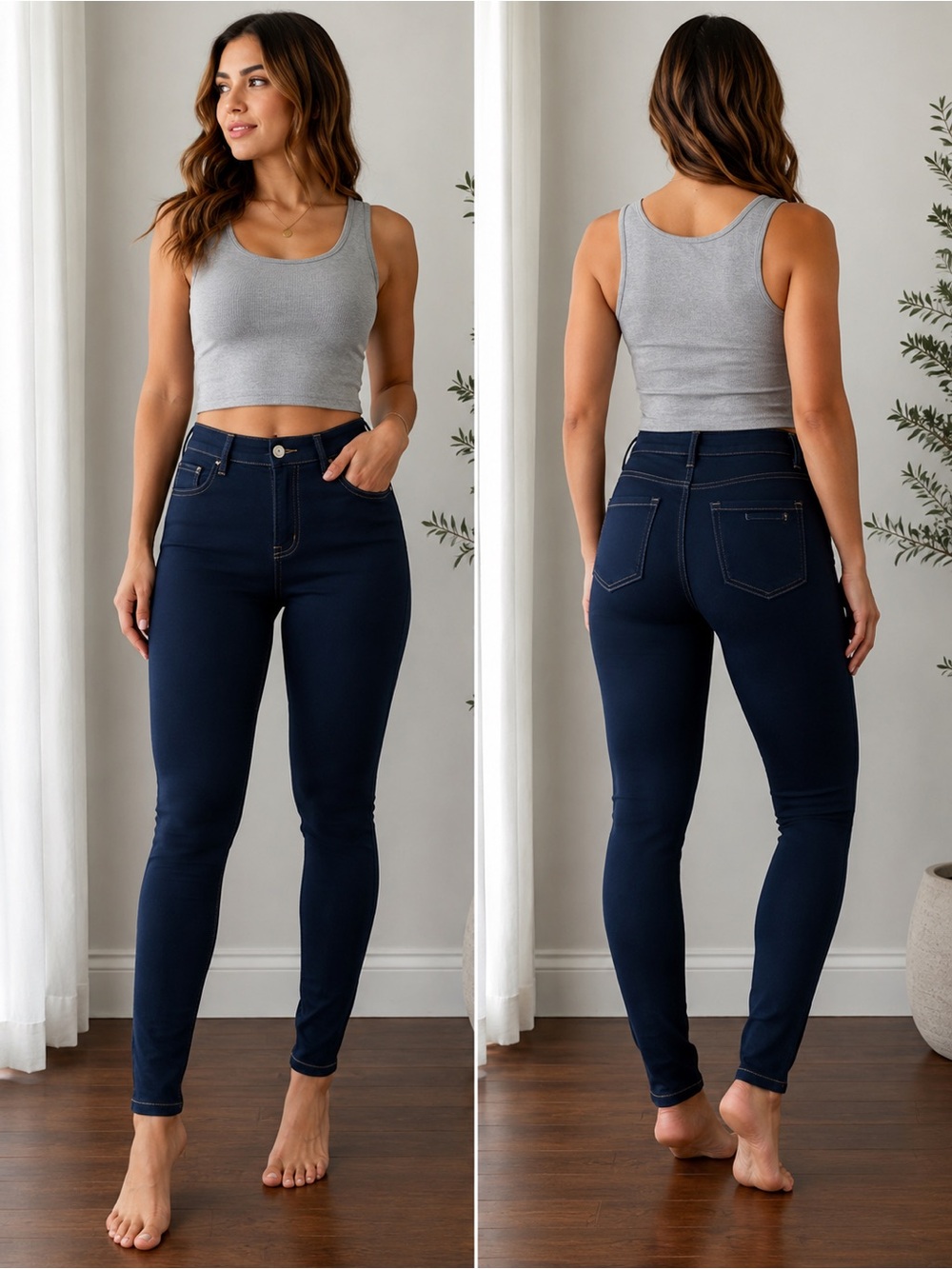 ANGELS Everluxe Sculpt Skinny Jeans Dark Indigo Size 4/26 NWOT